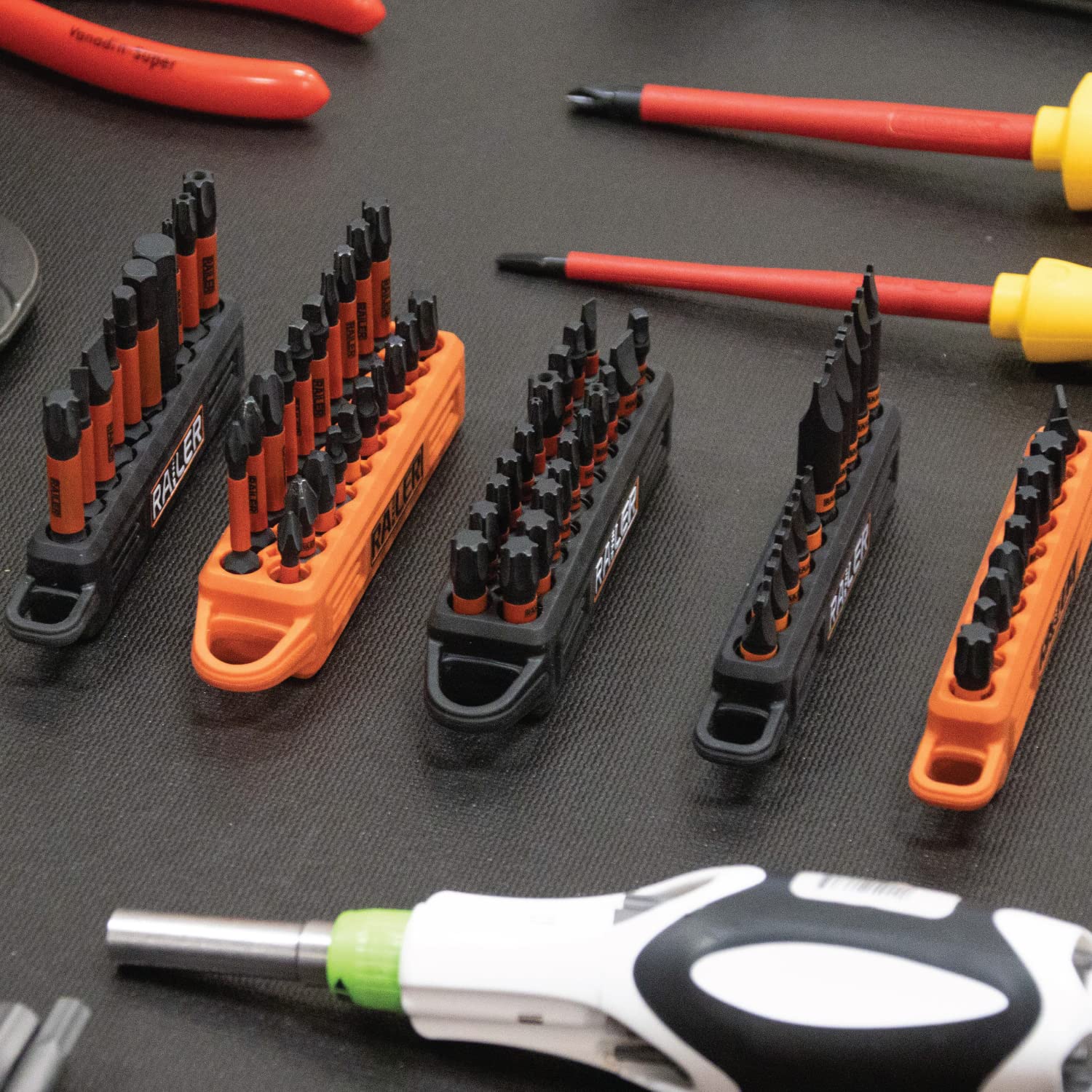 Railer Phillips Screwdriver Bit Set - Premium S2 Steel 2 Inch Phillips Impact Driver 10-Piece Bit Set With A Tool Storage Bit Holder & Carabiner - Image 7